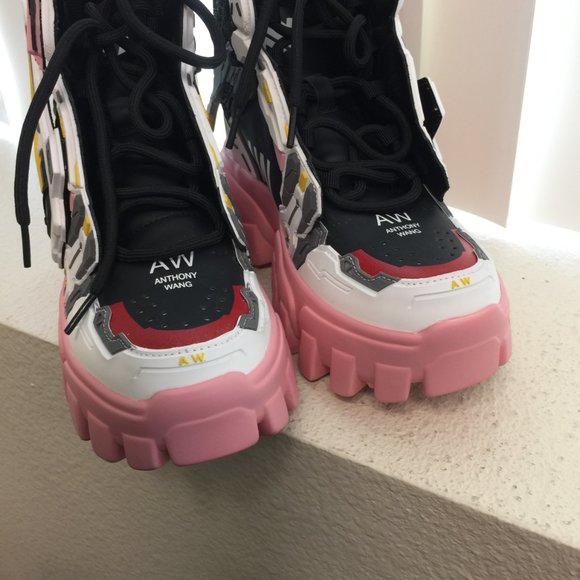 PRE LOVED - SOURSOP 04 Destiny Pink Platform Sneakers PNK/8 - SH286 - Picture 10 of 12